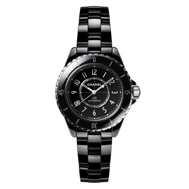 CHANEL J12 Calibre 12.2 Ladies' Black Ceramic Bracelet Watch
