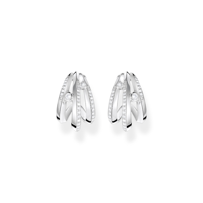 Thomas Sabo Ocean Wave Silver & Cubic Zirconia Earrings