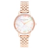 Thumbnail Image 0 of Olivia Burton Crystal Bezel Rose Gold Tone Bracelet Watch