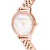 Thumbnail Image 1 of Olivia Burton Crystal Bezel Rose Gold-Tone Bracelet Watch