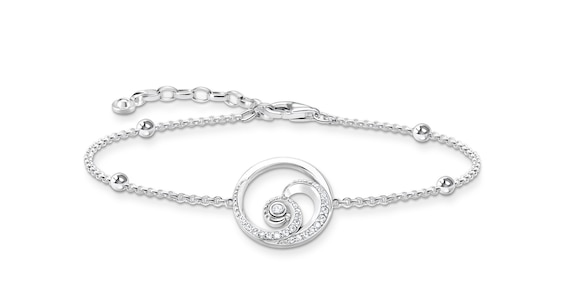 Thomas Sabo Ocean Wave Silver 7 and Cubic Zirconia Bracelet