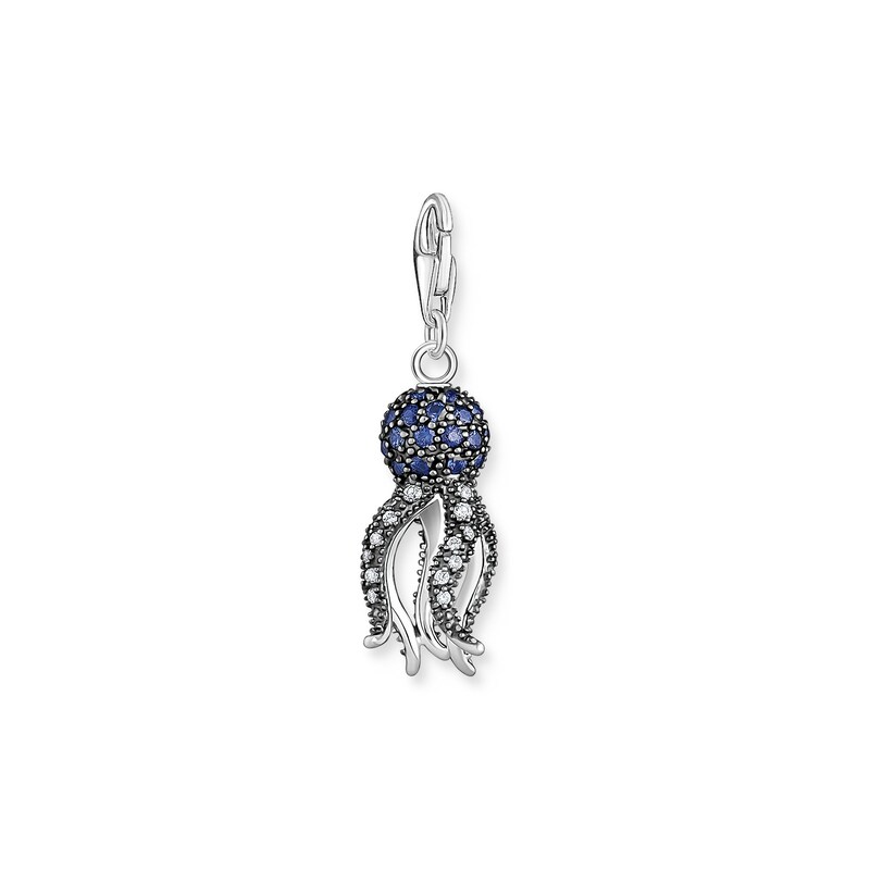 Thomas Sabo Sterling Silver & Cubic Zirconia Octopus Charm