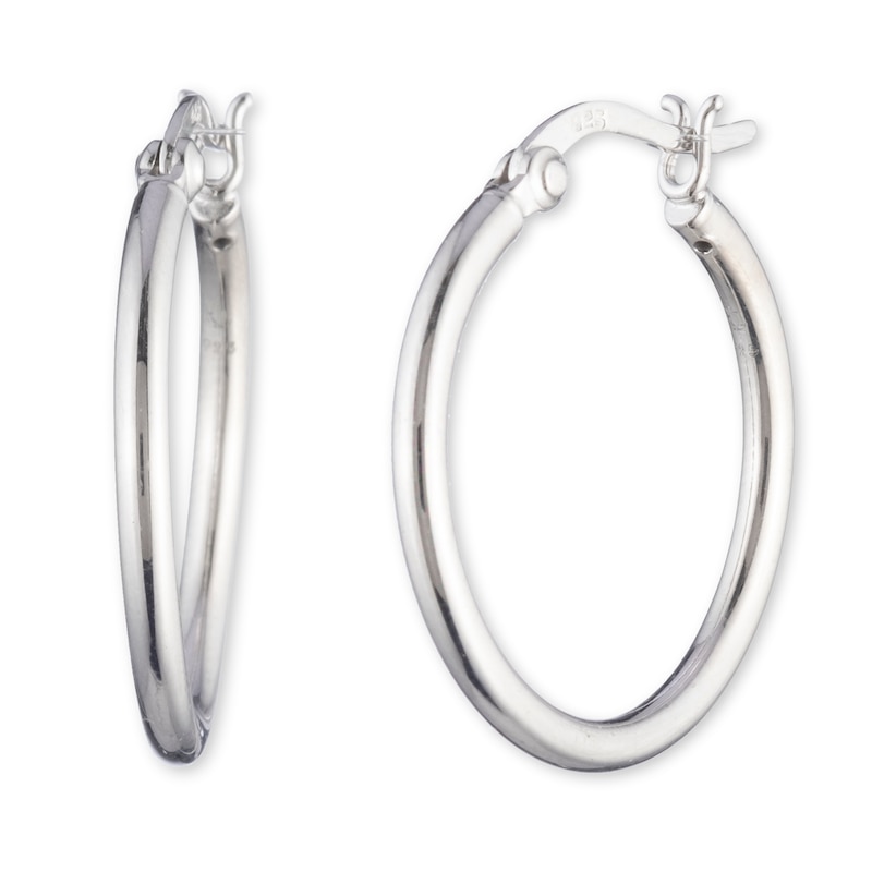 Lauren Ralph Lauren Sterling Silver 23mm Hoop Earrings | Ernest Jones