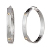 Thumbnail Image 0 of Lauren Ralph Lauren Sterling Silver Logo 42mm Hoop Earrings