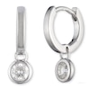 Thumbnail Image 0 of Lauren Ralph Lauren Sterling Silver Charm Hoop Earrings