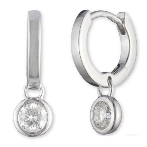 Lauren Ralph Lauren Sterling Silver Charm Hoop Earrings