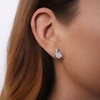 Thumbnail Image 1 of Lauren Ralph Lauren Silver & Diamonds Padlock Stud Earrings