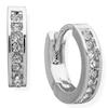 Thumbnail Image 0 of Lauren Ralph Lauren Silver Cubic Zirconia Hoop Earrings