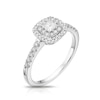 Thumbnail Image 1 of Engagement Ring 9ct White Gold 0.50ct Total Diamond Cushion Cluster Ring