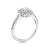 Thumbnail Image 1 of 9ct White Gold 0.75ct Total Diamond Cushion Cluster Ring