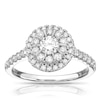 Thumbnail Image 1 of 9ct White Gold 0.75ct Total Diamond Round Cluster Ring