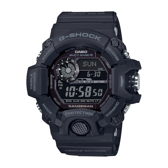 G-Shock GW-9400-1BER Men’s Black-Out Rangeman Silicone Strap Watch