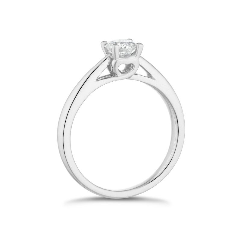 Main Image 2 of 9ct White Gold 0.50ct Diamond Solitaire Ring