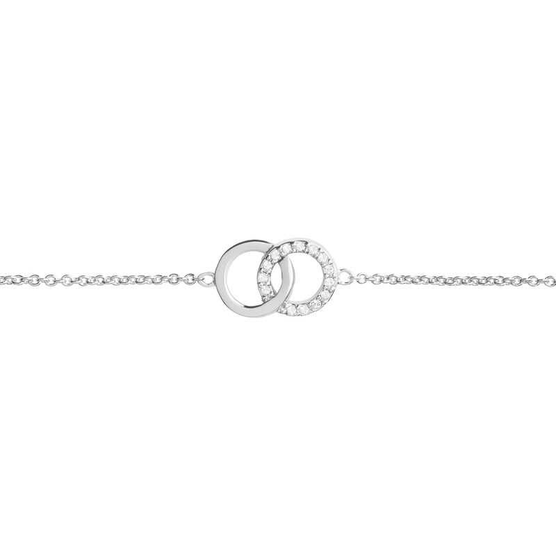 Olivia Burton Bejewelled Interlink Silver Bracelet