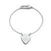 Thumbnail Image 0 of Gucci Trademark Engraved Heart Sterling Silver 7 Inch Bracelet