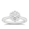 Thumbnail Image 0 of Platinum 0.50ct  Diamond Flower Cluster Ring