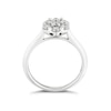Thumbnail Image 2 of Platinum 0.50ct  Diamond Flower Cluster Ring