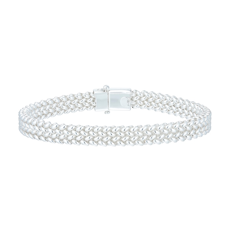 Sterling Silver 7.5 Woven Bracelet