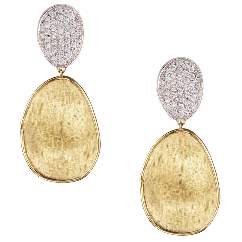 Marco Bicego 18ct Yellow Gold Lunaria Diamond Earring