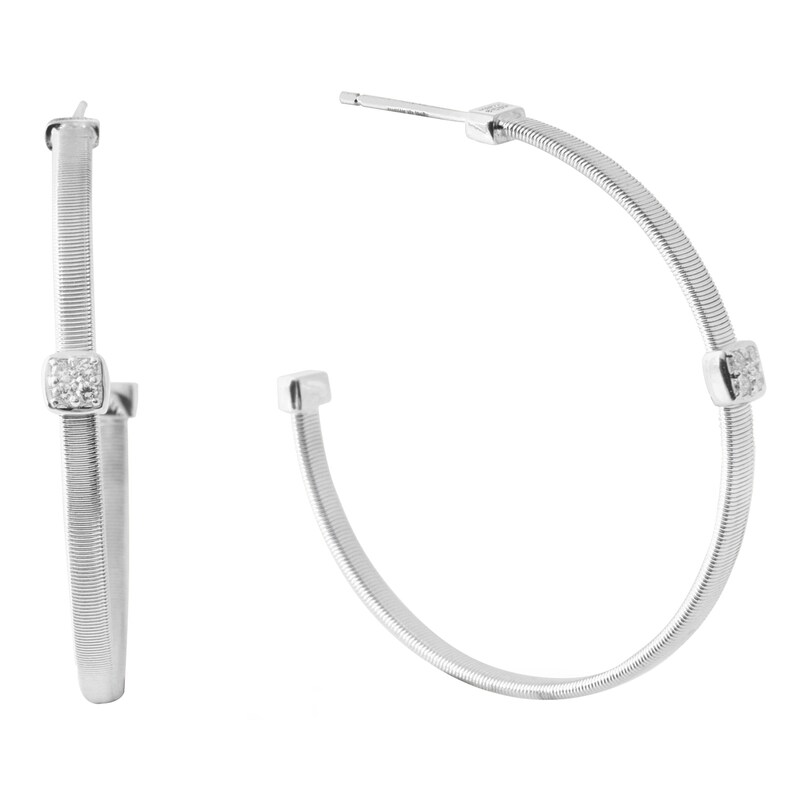 Marco Bicego 18ct White Gold Masai Diamond Earrings