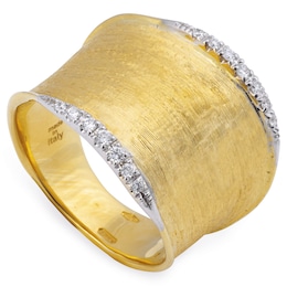 Marco Bicego 18ct Yellow Gold Lunaria 0.14ct Diamond Ring