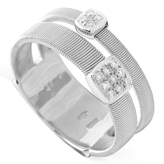 Marco Bicego 18ct White Gold Masai 0.10ct Diamond Ring