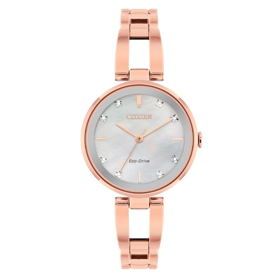 Citizen Axiom Diamond Ladies’ Rose Gold Tone Bracelet Watch