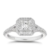 Thumbnail Image 0 of Vera Wang 18ct White Gold 0.69ct Total Diamond Halo Ring