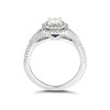 Thumbnail Image 2 of Vera Wang 18ct White Gold 0.69ct Total Diamond Halo Ring