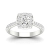 Thumbnail Image 0 of 18ct White Gold & Platinum 1ct Diamond Halo Ring