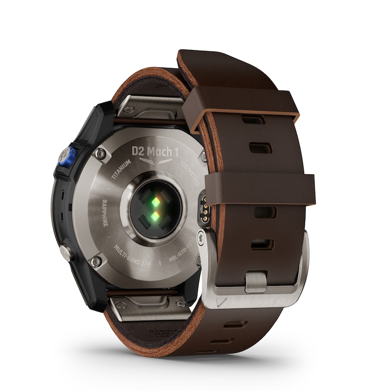Garmin D2 Mach 1 Brown Leather Strap Smartwatch