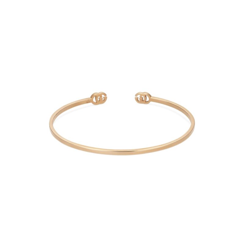 Gucci GG Running 18ct Rose Gold Bangle