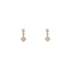 Thumbnail Image 1 of Gucci Flora 18ct Rose Gold 0.28ct Diamond Drop Earrings