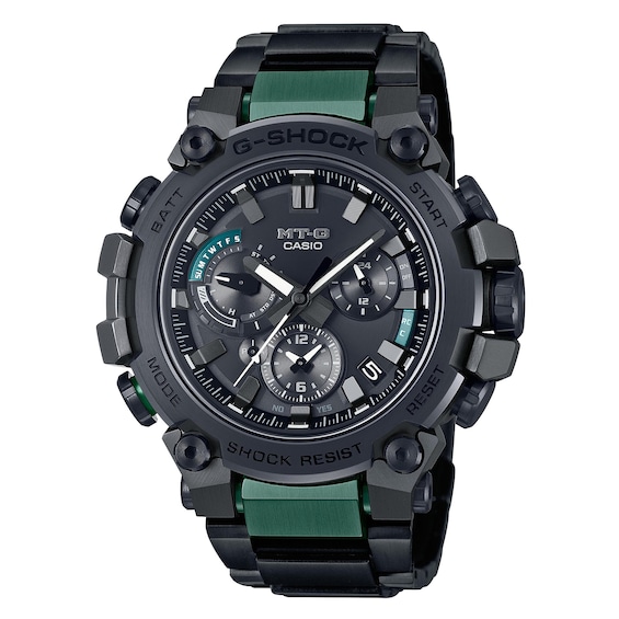 G-Shock MTG-B3000B-1A Men’s Black & Green Stainless Steel Watch
