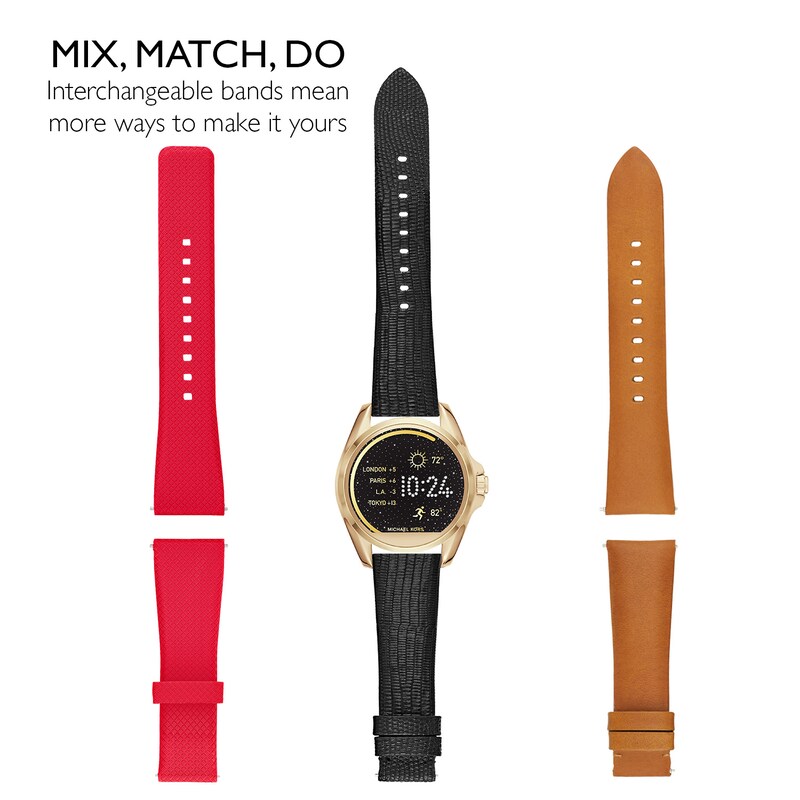 Main Image 3 of Michael Kors Access Bradshaw Ladies' Black Silicone Strap