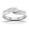Thumbnail Image 1 of Engagement Ring The Diamond Story 18ct White Gold 0.33ct Diamond Trilogy Ring