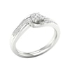 Thumbnail Image 2 of Engagement Ring The Diamond Story 18ct White Gold 0.33ct Diamond Trilogy Ring