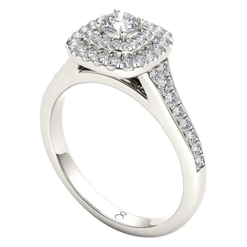 The Diamond Story 18ct White Gold 0.50ct Total Diamond Ring