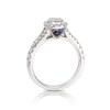 Thumbnail Image 2 of Vera Wang 18ct White Gold 0.70ct Total Diamond Cluster Ring