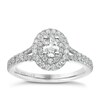 Thumbnail Image 0 of Vera Wang 18ct White Gold 0.75ct Total Diamond Halo Ring