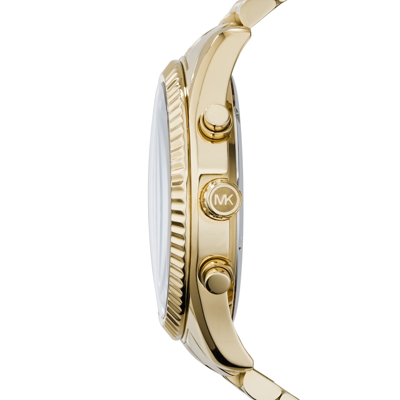 Michael Kors Lexington Men's Chrono Gold-Tone Bracelet Watch