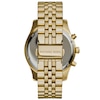 Thumbnail Image 2 of Michael Kors Lexington Men's Chrono Gold-Tone Bracelet Watch