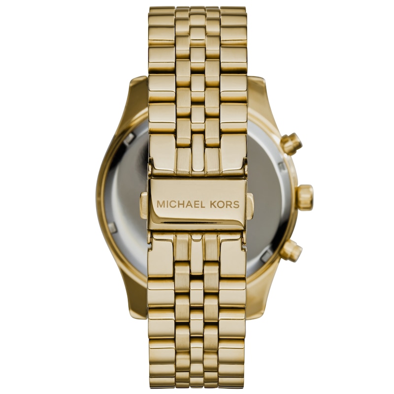 Michael Kors Lexington Men's Chrono Gold-Tone Bracelet Watch