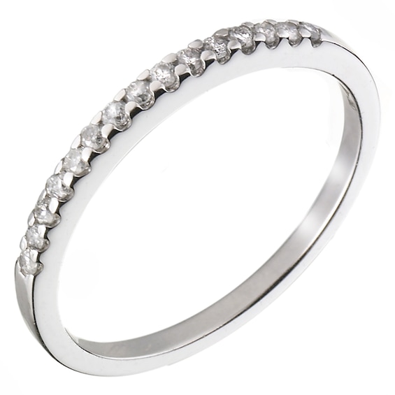 Platinum 0.15ct Diamond Wedding Ring