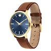 Thumbnail Image 1 of Movado Ultra Slim Men's Brown Leather Strap Watch