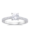 Thumbnail Image 1 of Engagement Ring Platinum 1ct Total Diamond Ring