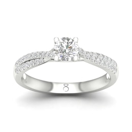 Engagement Ring The Diamond Story Platinum 0.50ct Total Diamond Ring