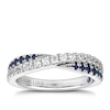 Thumbnail Image 0 of Vera Wang 18ct White Gold 0.29ct Diamond & Sapphire Ring