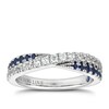 Thumbnail Image 0 of Vera Wang 18ct White Gold 0.29ct Diamond & Sapphire Ring