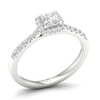 Thumbnail Image 2 of The Diamond Story 18ct White Gold 0.62ct Total Diamond Ring